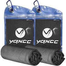 YQXCC 2 Pack Cooling Towels | 120x30 cm | Cold Cool for Neck | Microfibre Soft Breathable Chilly | for Sports Yoga, Golf, Gym, Camping, Running, Workout & More Activities
