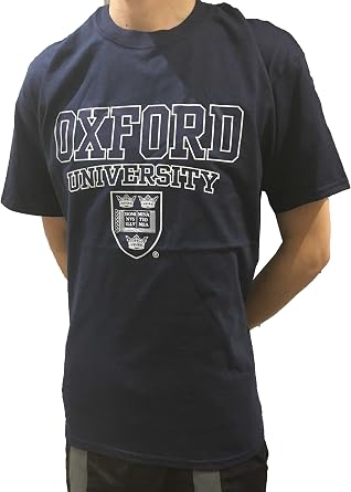 Oxford University T-Shirt - with Crest Navy