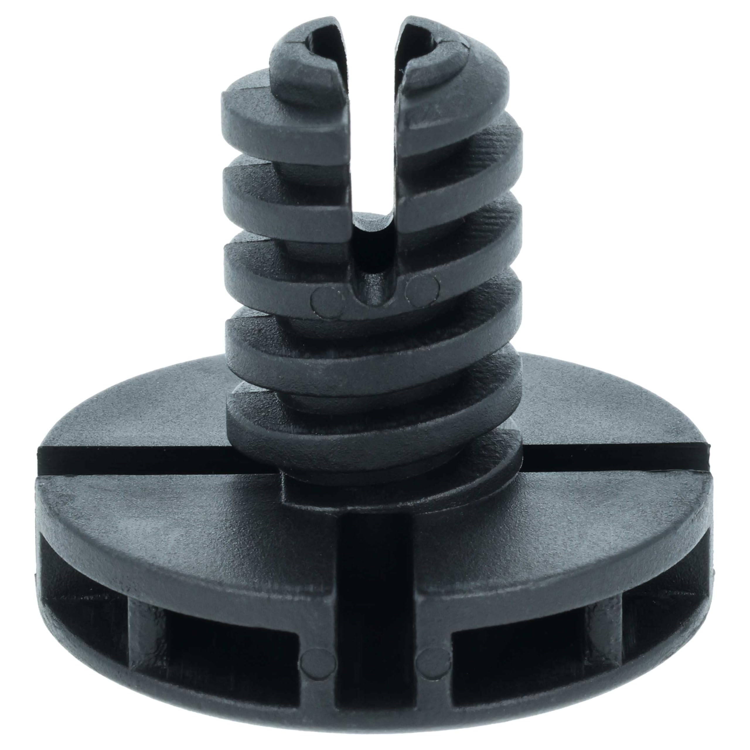 vhbw 2 x noga poziomująca kompatybilna z suszarką Electrolux RDH3797GFE, RDH3874GDE, RDH3796PDE, suszarka do włosów - 3,5 cm stopy czarne