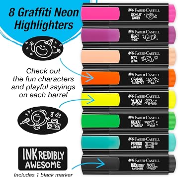 FABER-CASTELL Graffiti Textliner 46, 8x