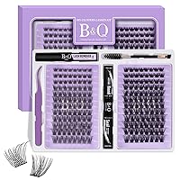 Vista 1 de Kit de extensión de pestañas 192 piezas Kit de extensión de pestañas B01+B10 8-18mm racimos de pestañas mixtas Kit de pestañas individuales Kit