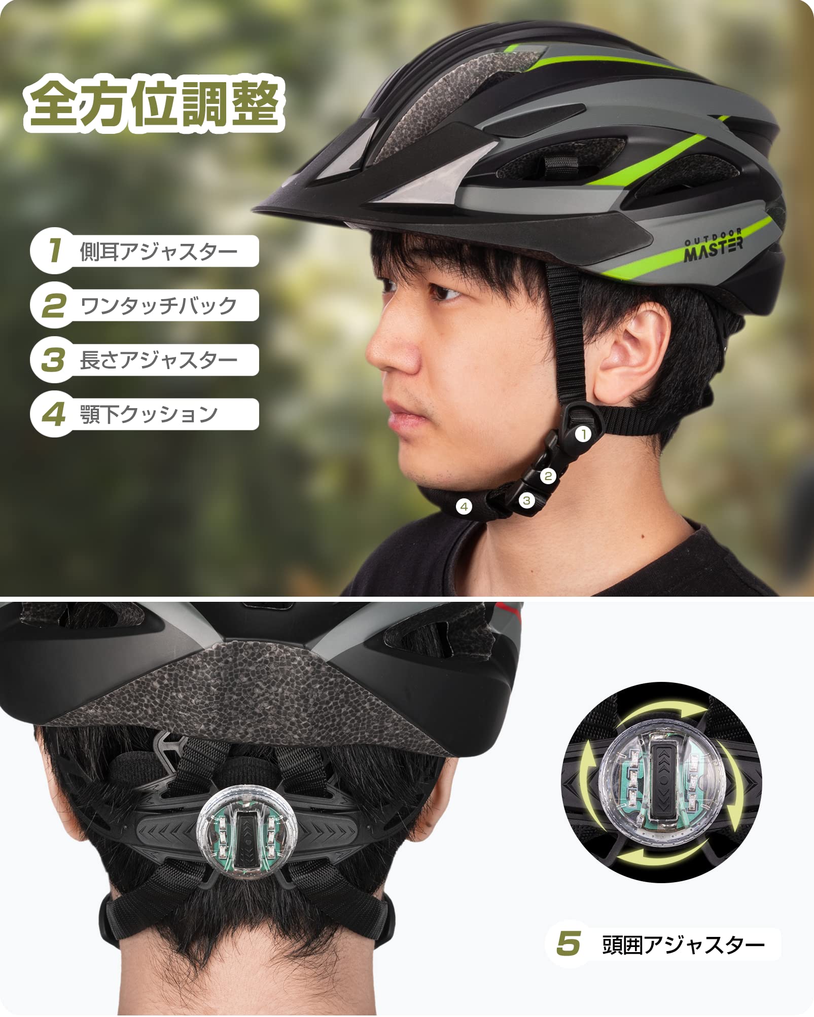 Amazon | OUTDOORMASTER 自転車ヘルメット ロードバイク MTB 両用