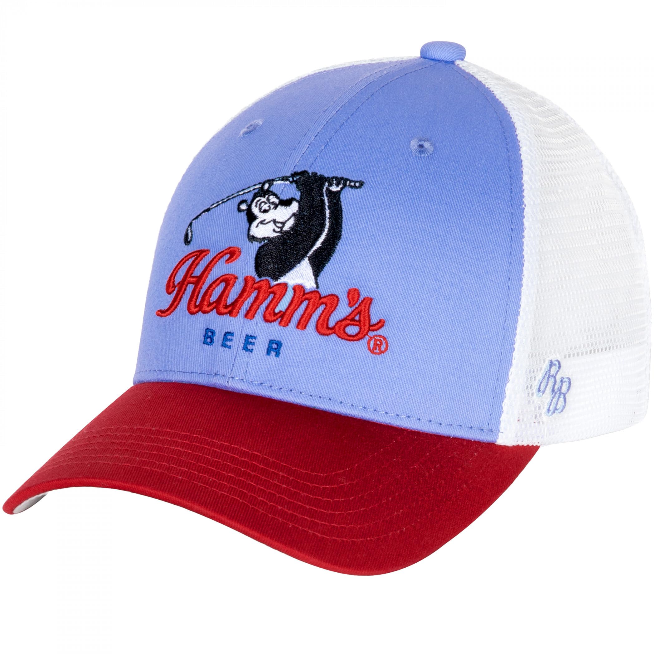 Hamm's Beer Golfing Embroidered 3 Tone Adjustable Hat Multicolor