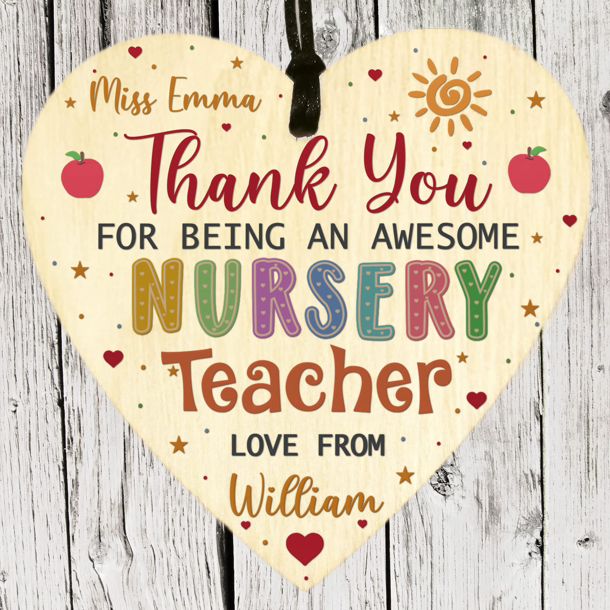 Customizable Daycare Thank You Card | Personalized Daycare Staff Thank You Gift For Nursery, Preschool, ECE Appreciation Card Edit In Canva - Foto 2