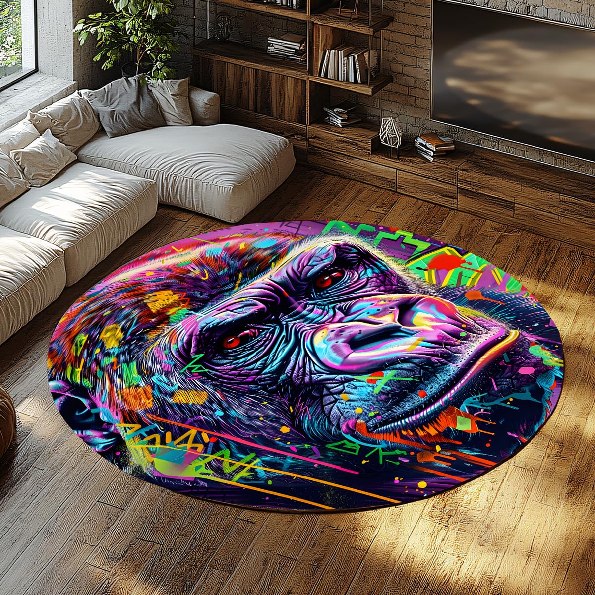 Tapis de sol antidérapant gorille lavable pour éviter les glissades