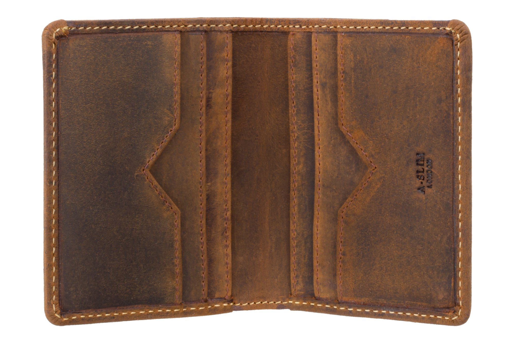 A-Slim Porte-monnaie en cuir Smart RFID Portafoglio sottile da uomo Portafoglio per bankonote e contanti La fente peut être scannée ultérieurement pour obtenir le consentement au paiement