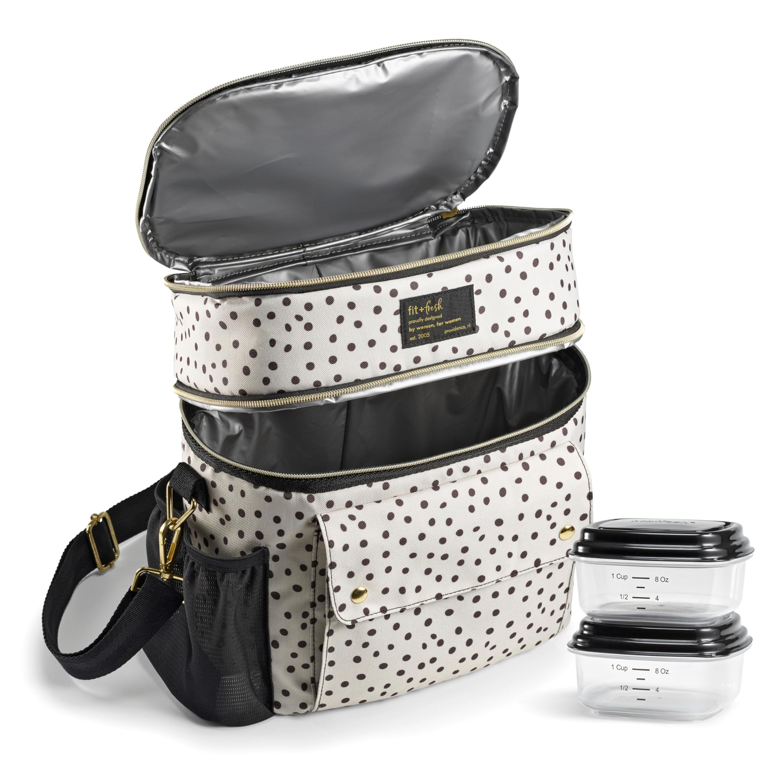 Amazon.com: Fit & Fresh Westminster Dual-Compartment Insulated