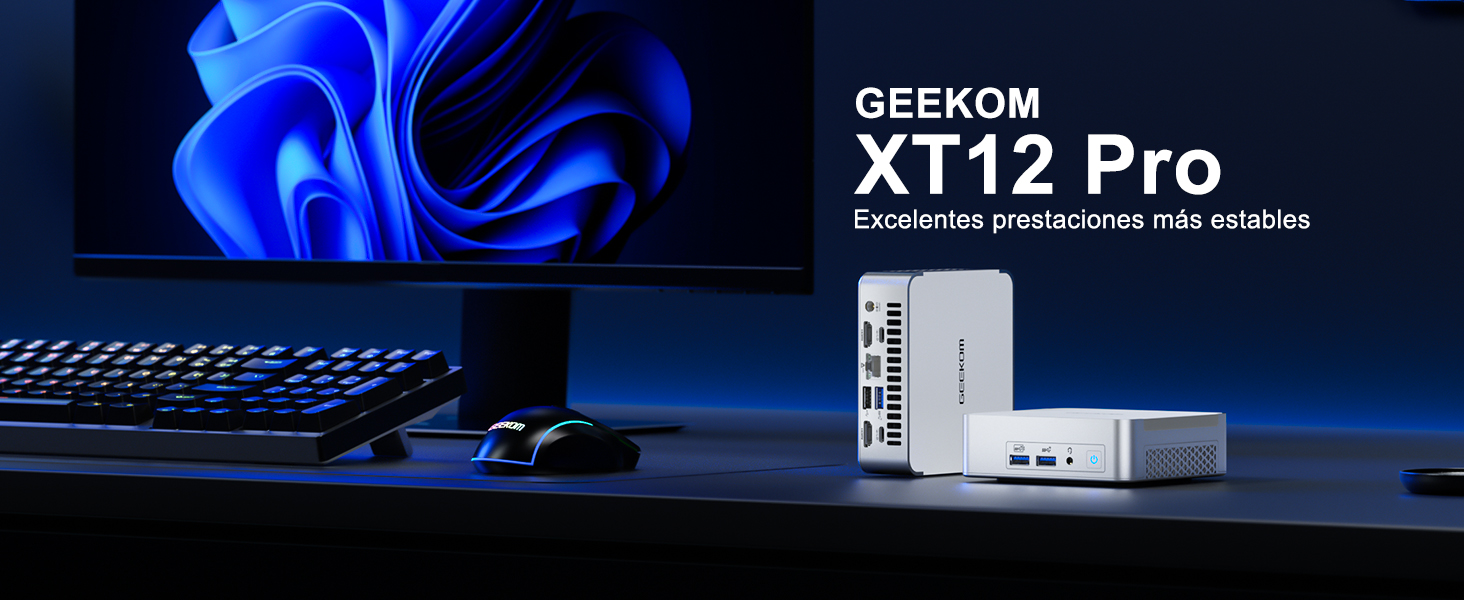 GEEKOM XT12 Pro Mini PC, con Intel i9-12900HK, 32 GB RAM y 1 TB