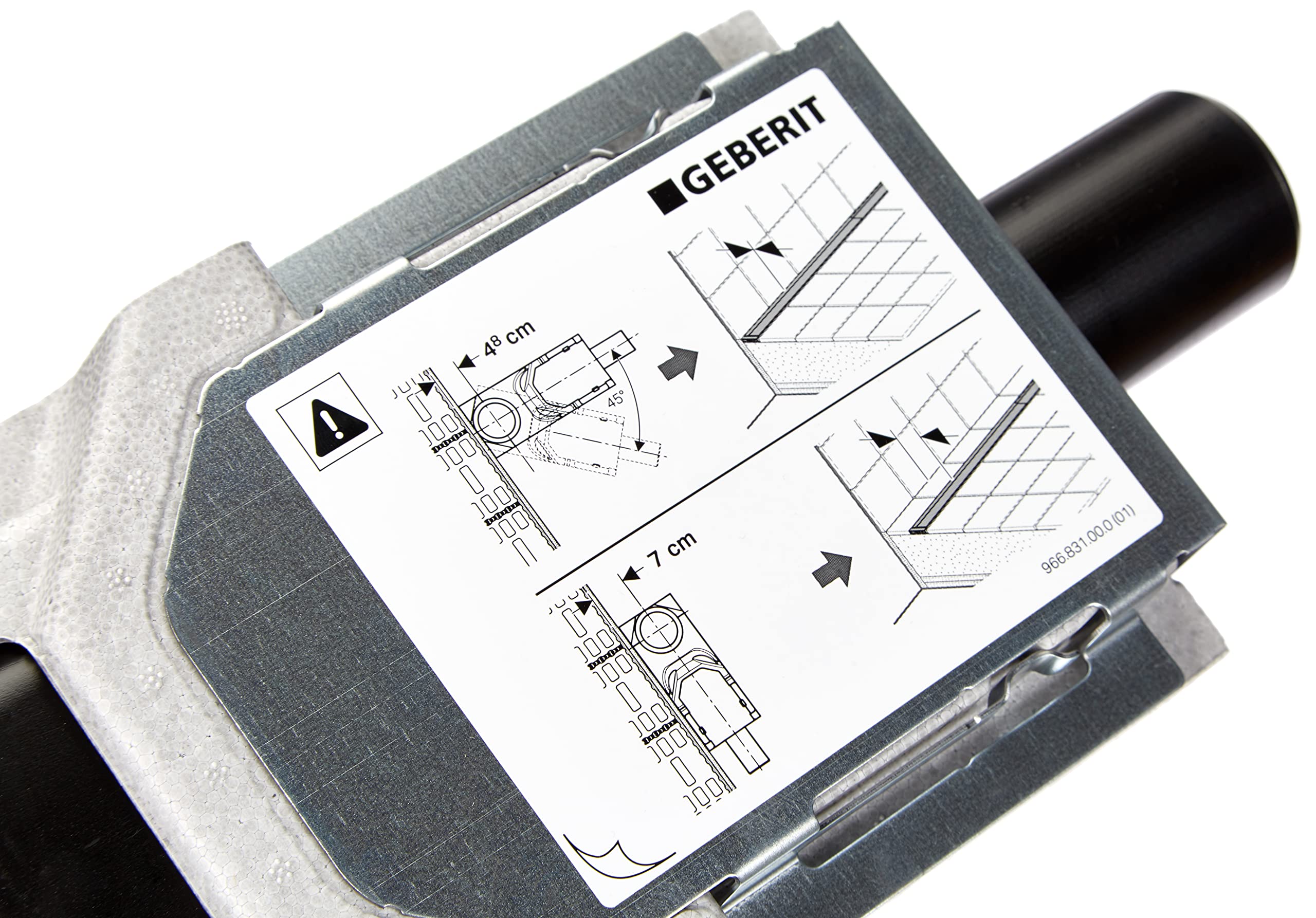 Set de montage brut Geberit pour caniveaux de douche Geberit CleanLine, hauteur de montage au sol dès 65mm, 154.152.00.1, 154.152.00.1