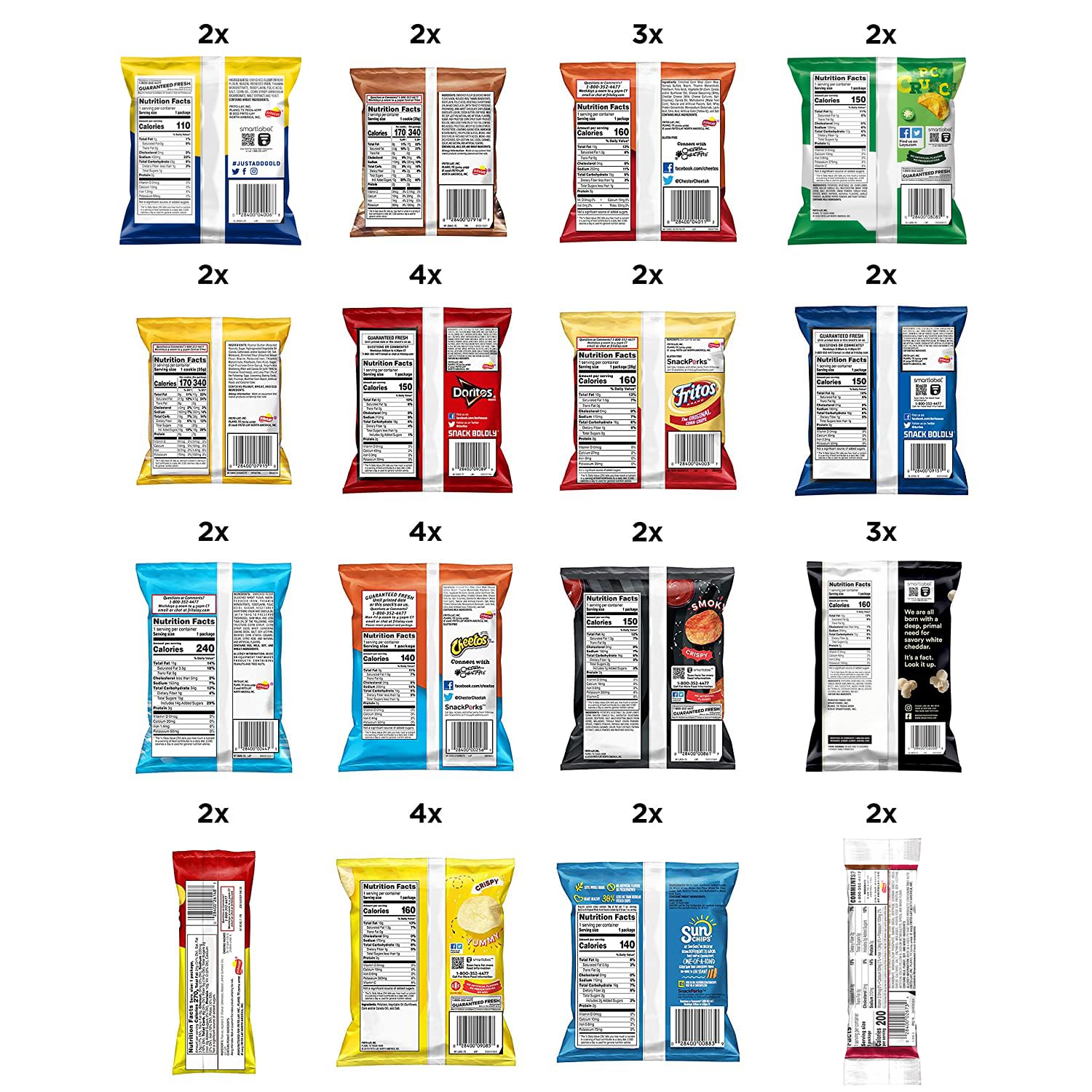  Frito-Lay Ultimate Classic Snacks Package, Variety