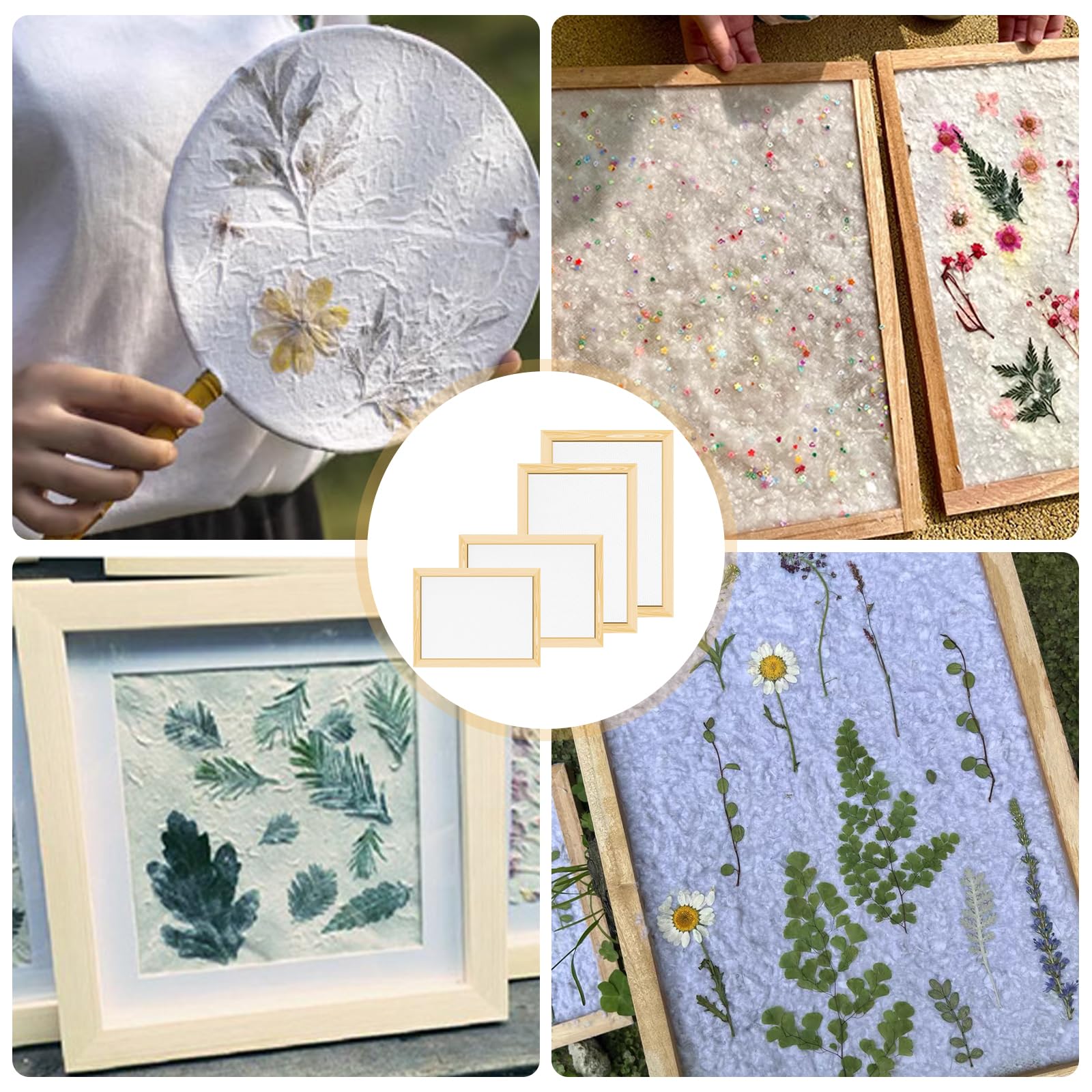 Cornice per la produzione di carta, in 4 misure, per la produzione di carta, per la produzione di carta, per la produzione di carta fai da te, teenager insegnamento della carta
