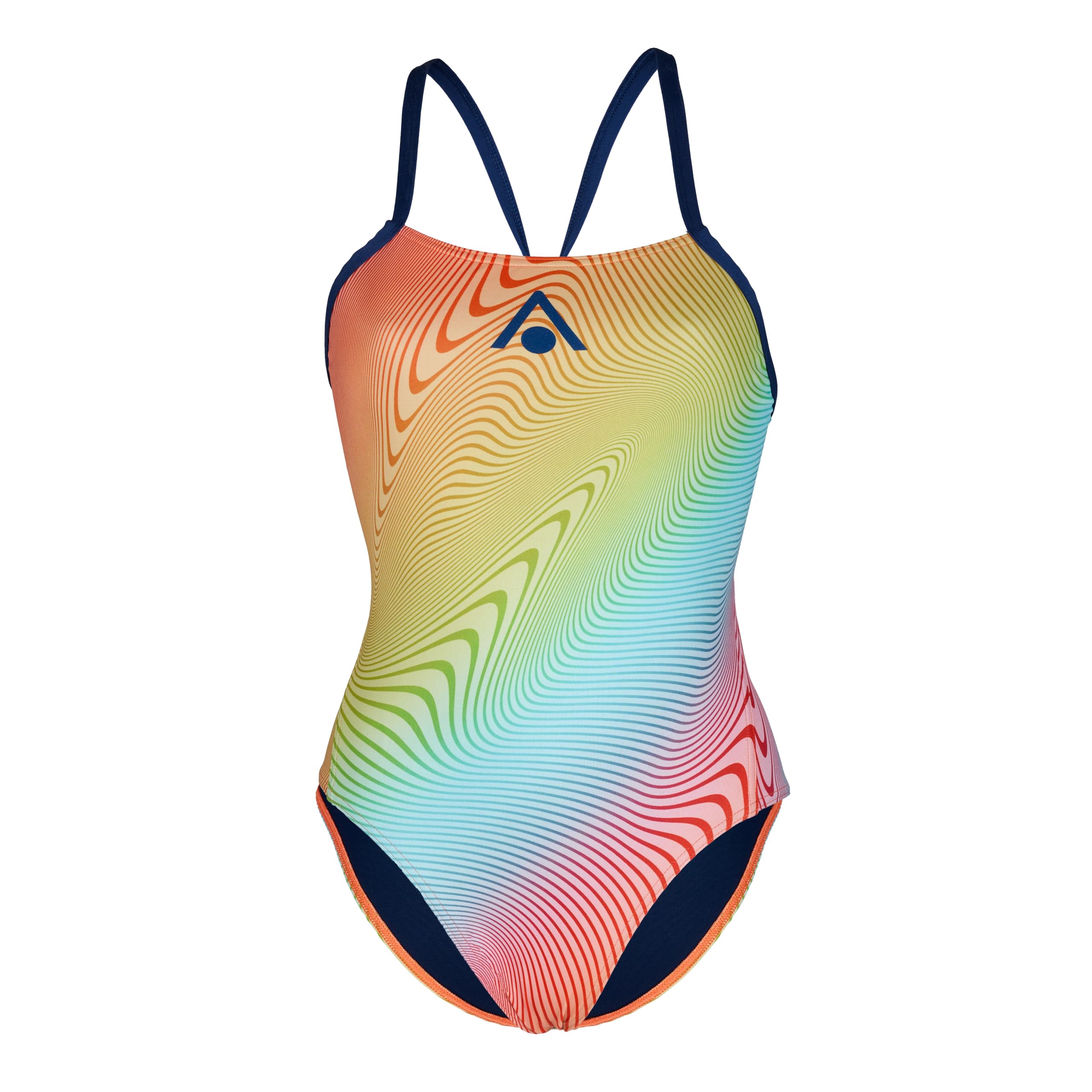 Aquasphere Essential Tie Back Swimsuit for Women - Multicolour/Orange - Size 32