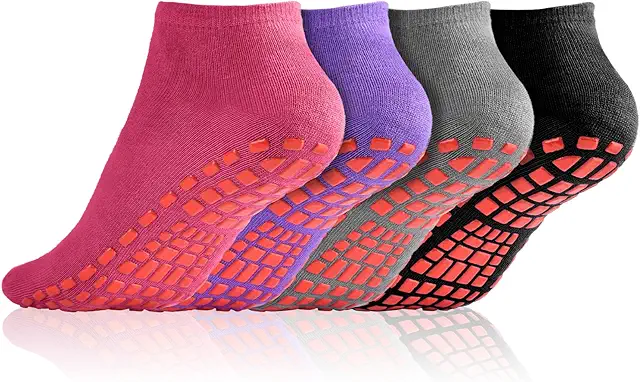 Calcetines Antideslizantes para Yoga y Pilates - 4/5 Pares con Asas