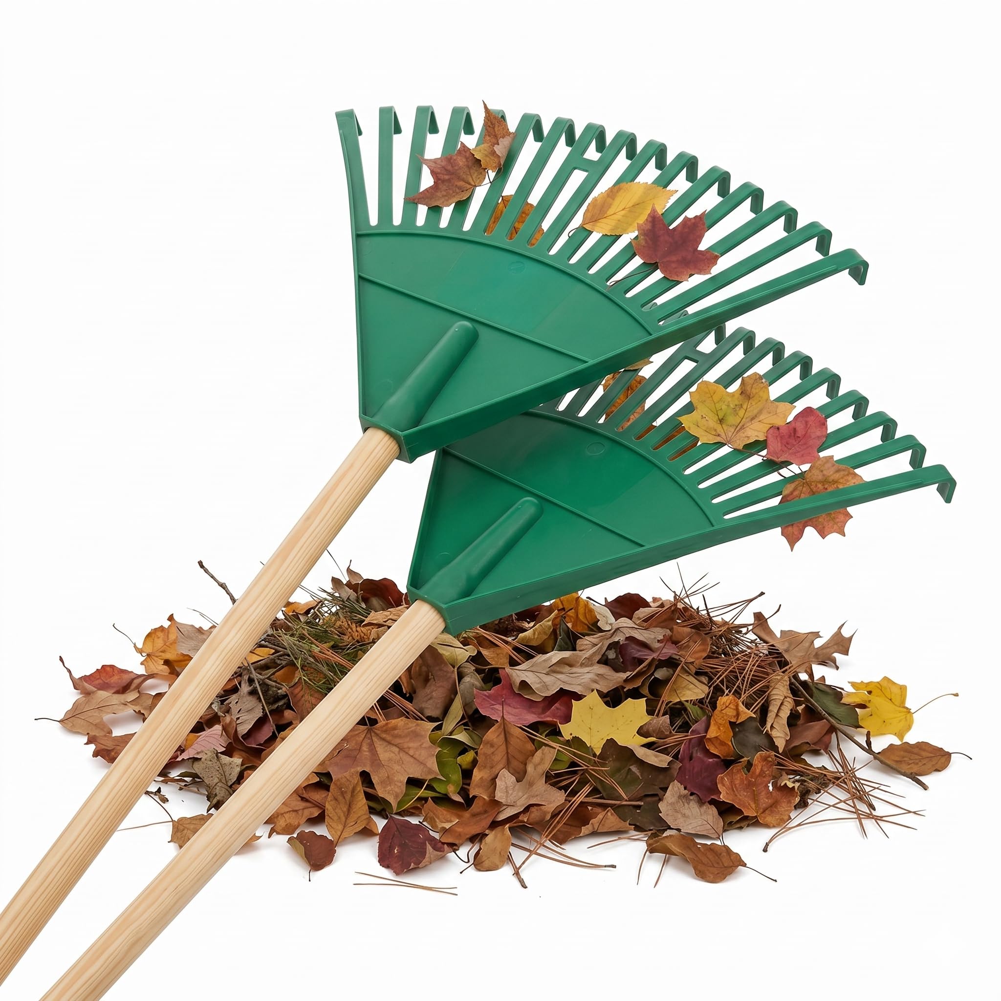 2 cabezales de rastrillo de césped de repuesto, ligero, antiarañazos para mantenimiento de patio, herramienta de jardinería duradera con agarre ergonómico para una limpieza sin esfuerzo