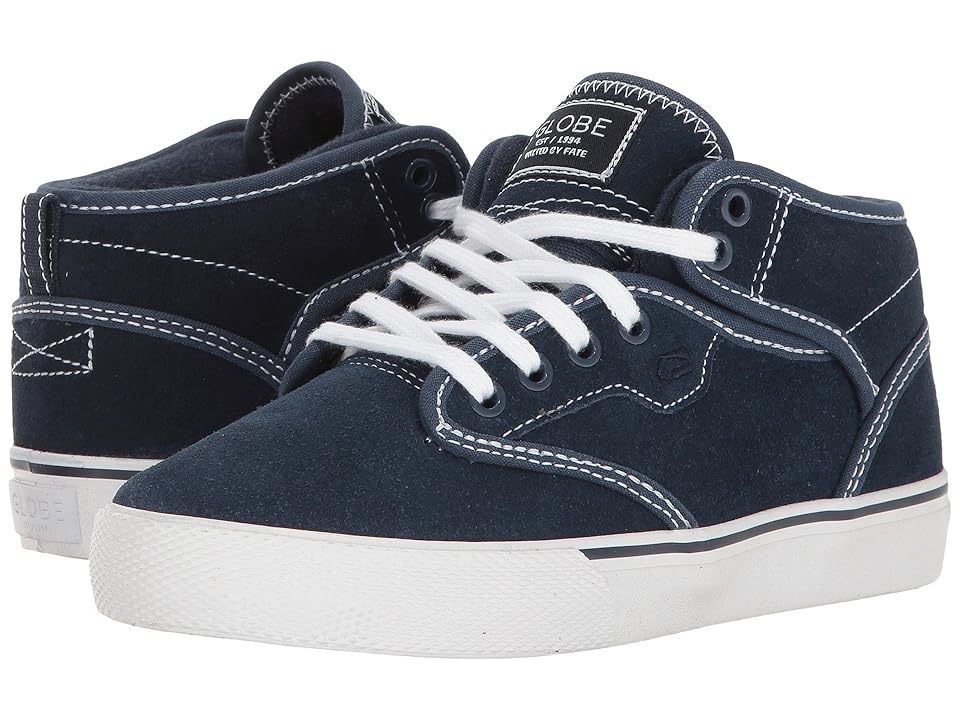 

Globe Motley Mid (Little Kid/Big Kid) (Blue/White) Men's Skate Shoes