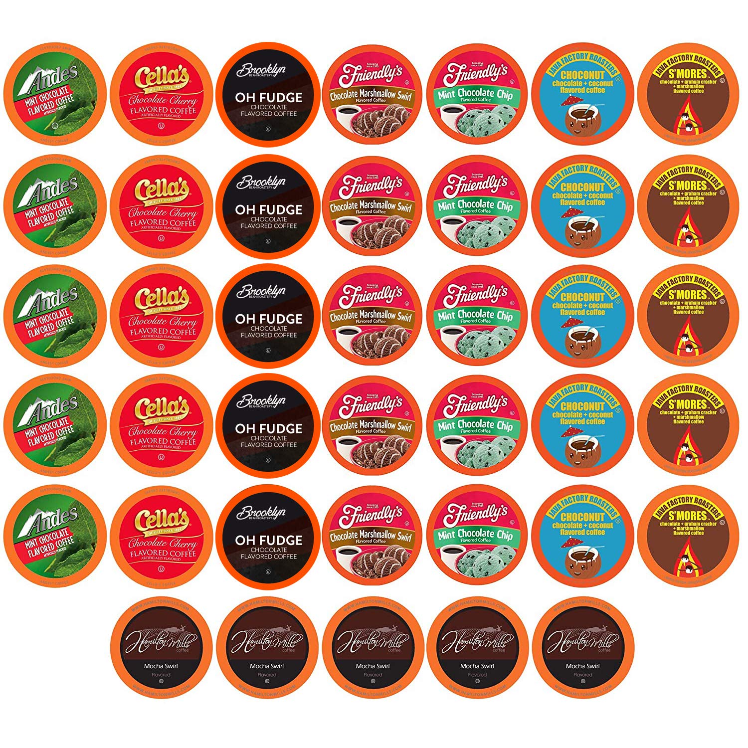 Two Rivers Coffee Chocolate Lovers Pods Single Serve Cups, Chocolate Coffee, Compatible with K Cup Brewers Including 2.0 40 Count (Pack of 1) Chocolate Coffee Variety 40 Count (Pack of 1)