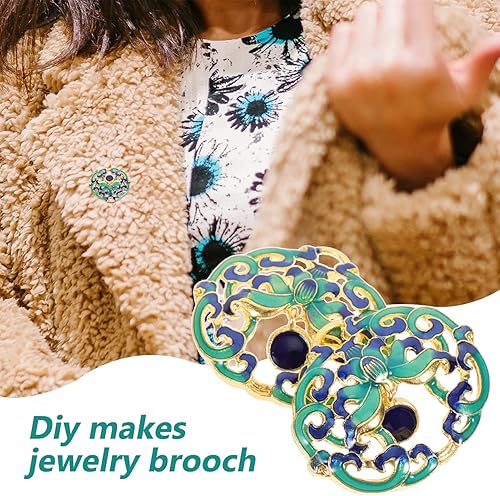 Miniatura 7 de EXCEART Estilo clásico chino Cloisonne esmalte fénix colgante para joyería encontrar pulseras DIY collares suministros