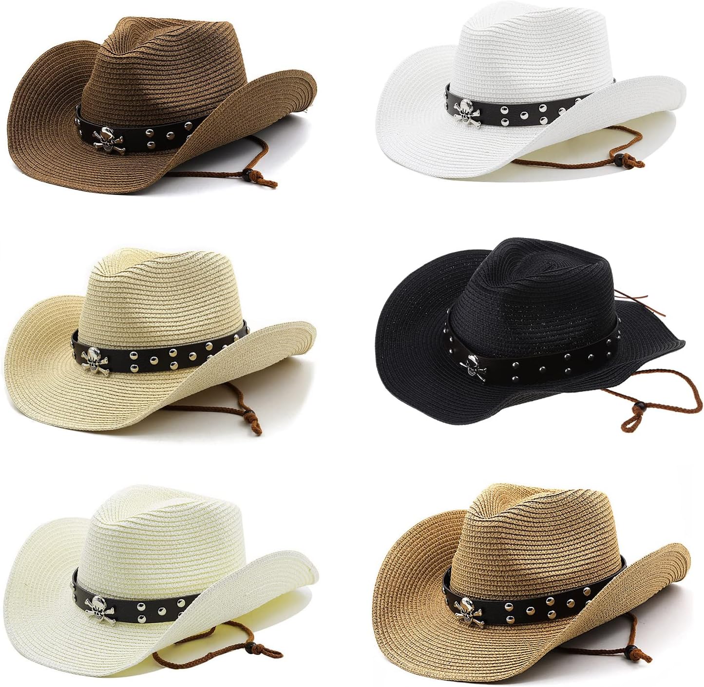 Straw Weaving Hat Women Men Ladies Cowboy Hat Party Ethnic Top Bonnet Men Cosplay Cattleman Straw Weaving Cattleman Hats