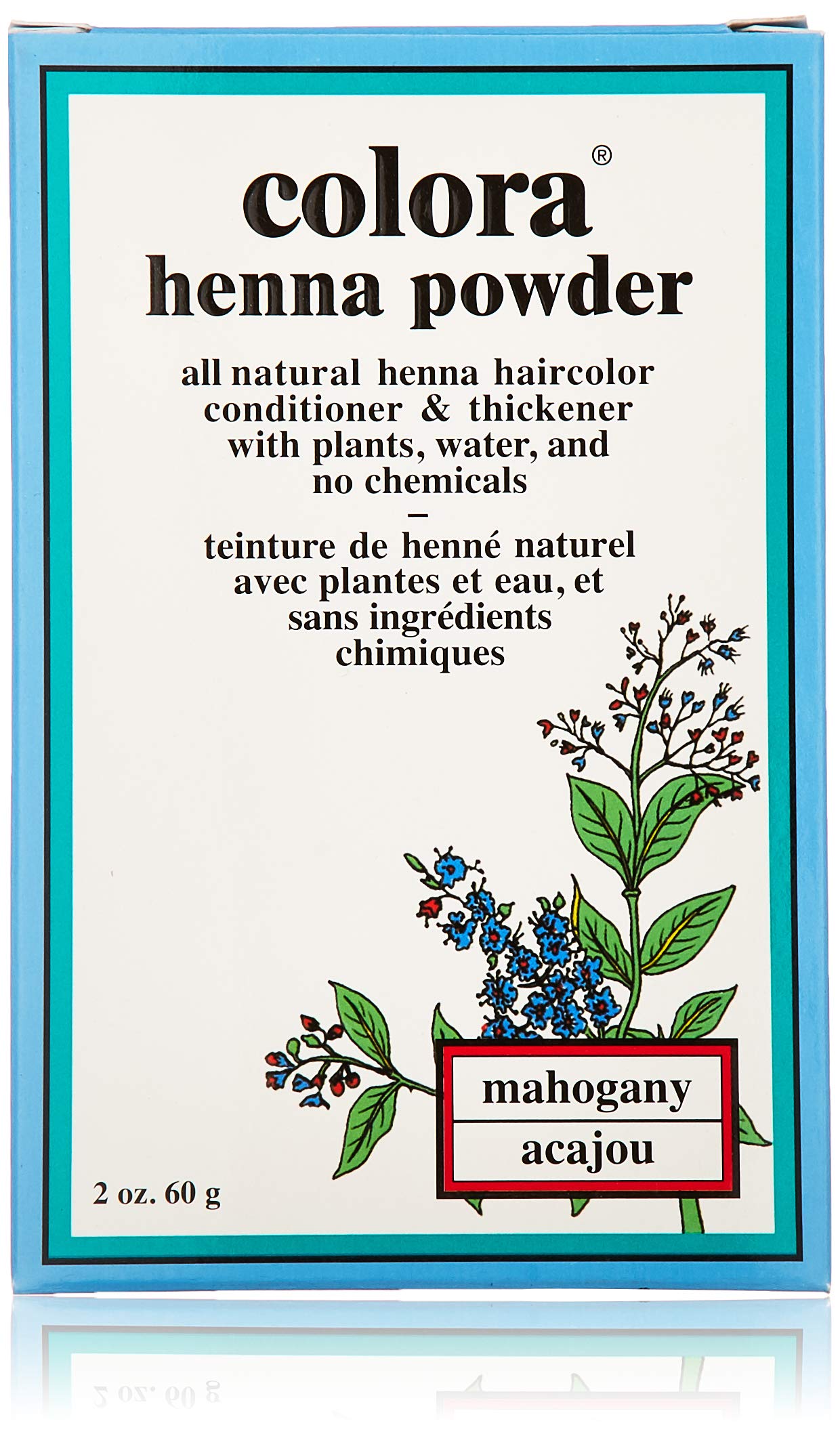 Colora Henna Powder Hair Color Mahogany, 2 Ounce (Pack of 3)