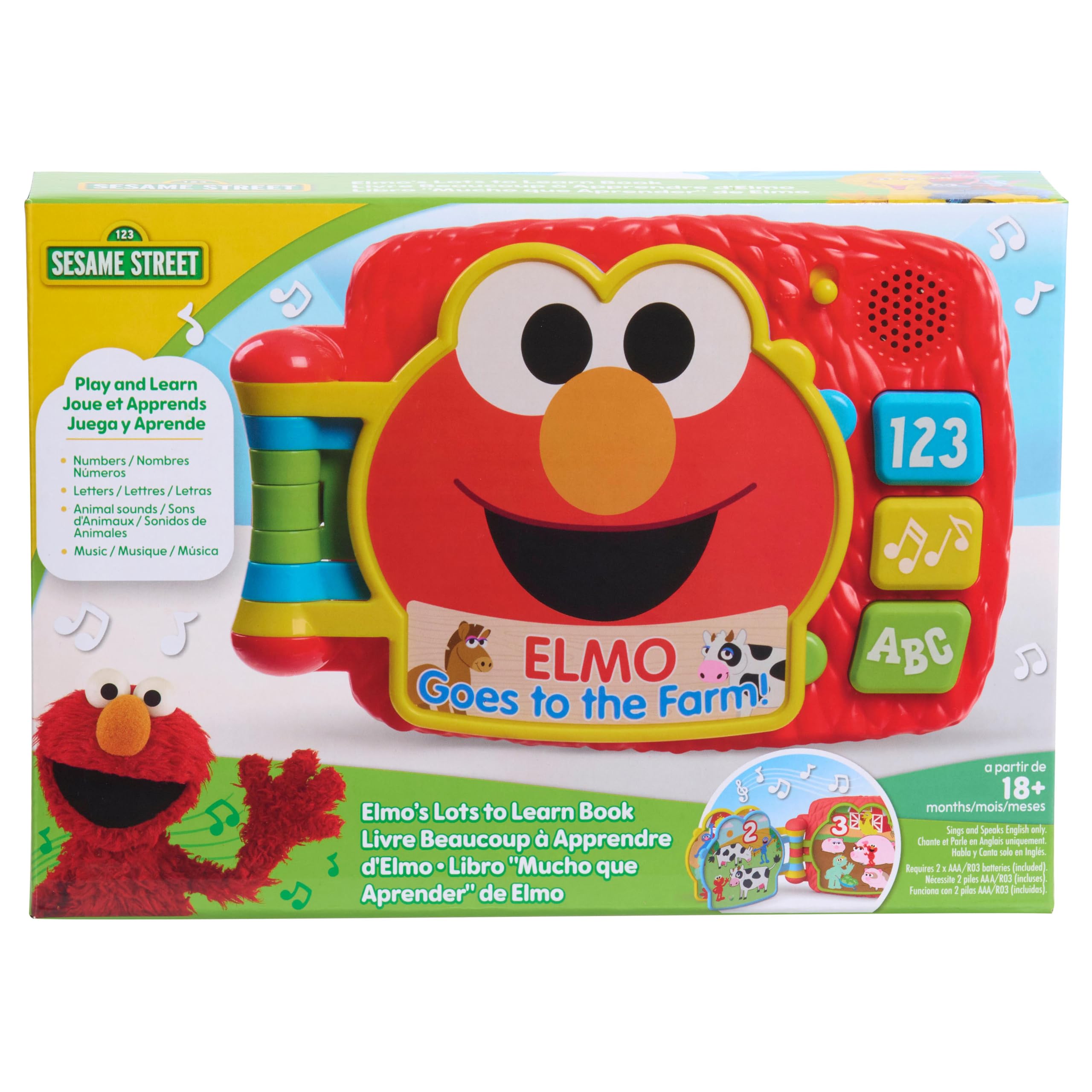 Amazon.com: Sesame Street Elmoâ€™s Lots to Learn 6.25 Inch Book