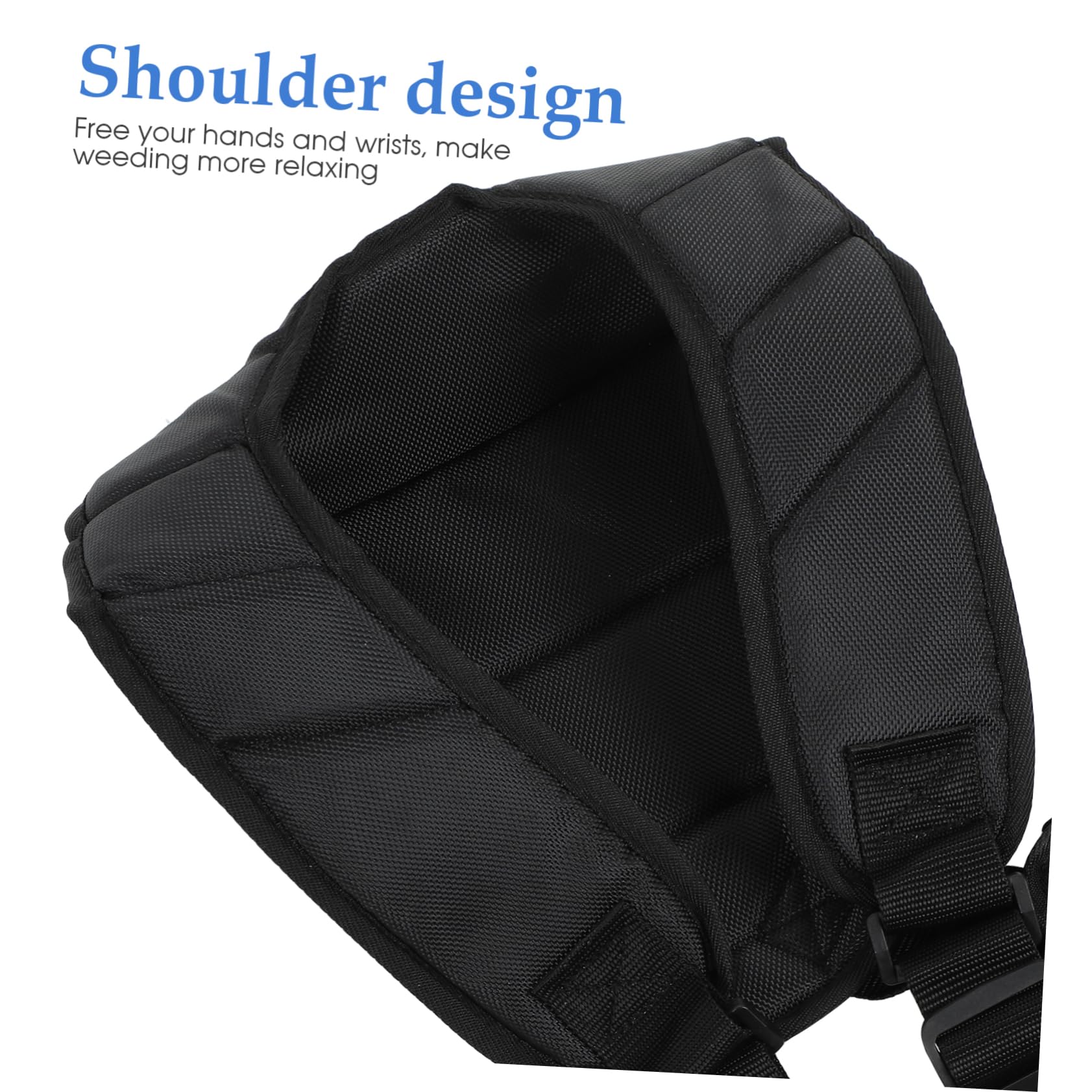 Correa de Arnés de Doble Hombro y Gancho de Transporte para Desbrozadora Cómoda para Cortar Césped con Nylon Negro, Banda Ajustable de Cintura