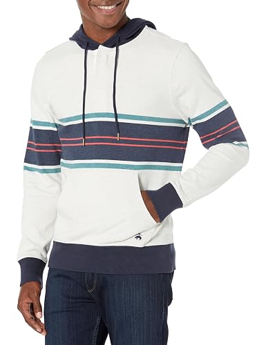 Men's Long Sleeve Chest Stripe Rugby Hoodie