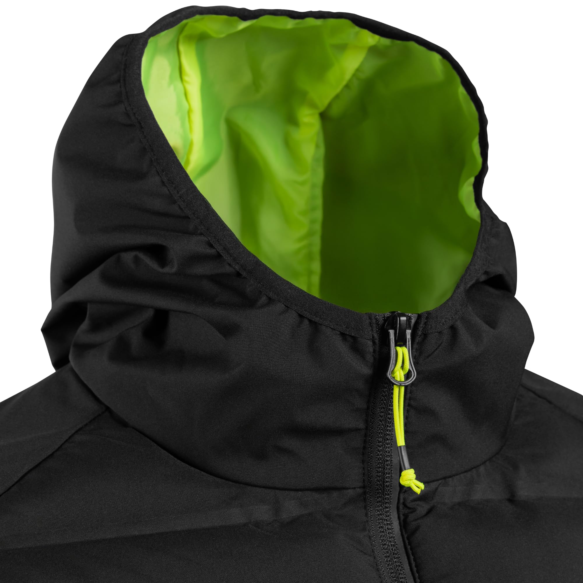Högert Technik - Softshelljacke mit Kapuze JIM schwarz, Herren Arbeitsjacke Outdoorjacke mit Membran, wasserabweisend, atmungsaktiv, reflektierend