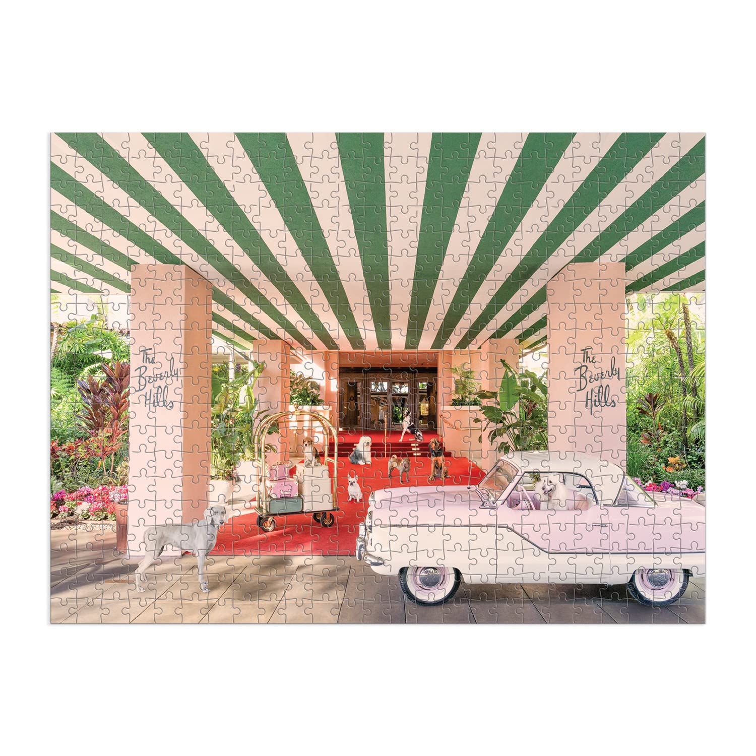 Gray Malin The Winter Holiday 500 Piece Double-Sided Puzzle - Galison Jigsaw Featuring Aspen Photography - View #7