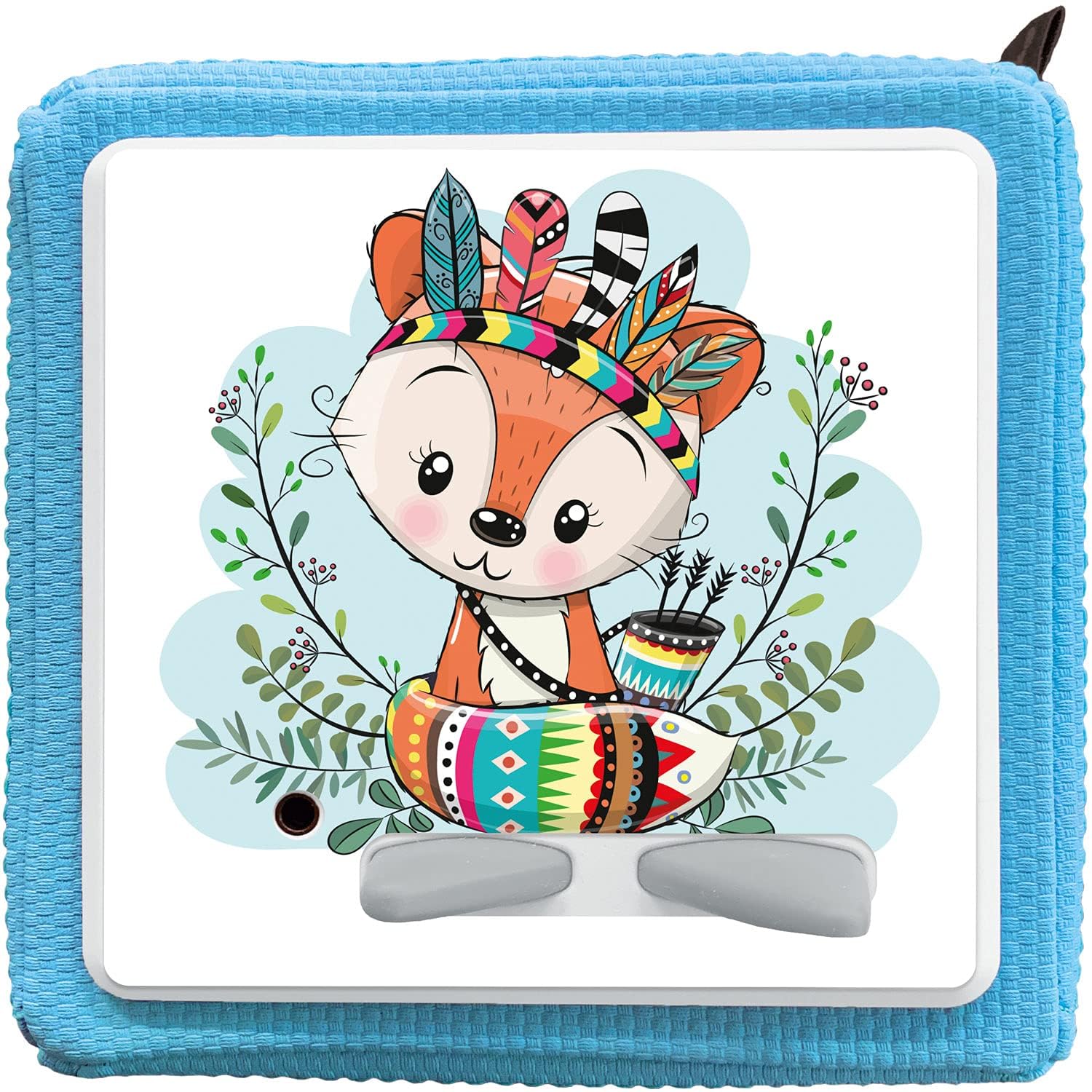 K002 | Protective Cover Screen Protector for Toniebox, Self-Adhesive, Perfect Fit Film, Motifs, Accessories for Children, Toy Sticker, Personalised Name of Choice (No. 34 Fox, without Name of Choice) — image 1