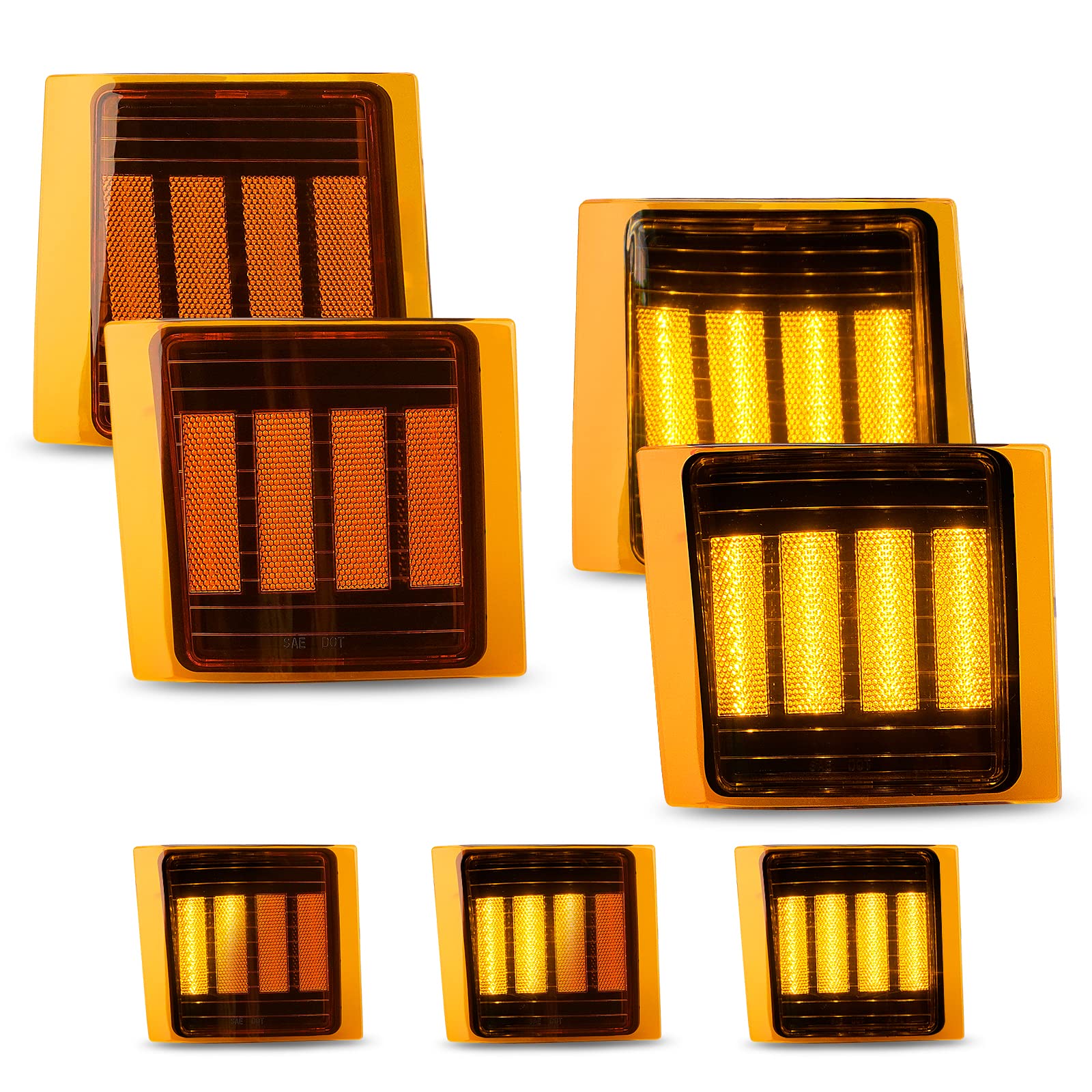 Amazon.co.jp: Bestview サイドマーカー ウィンカーライト LEDコーナー  