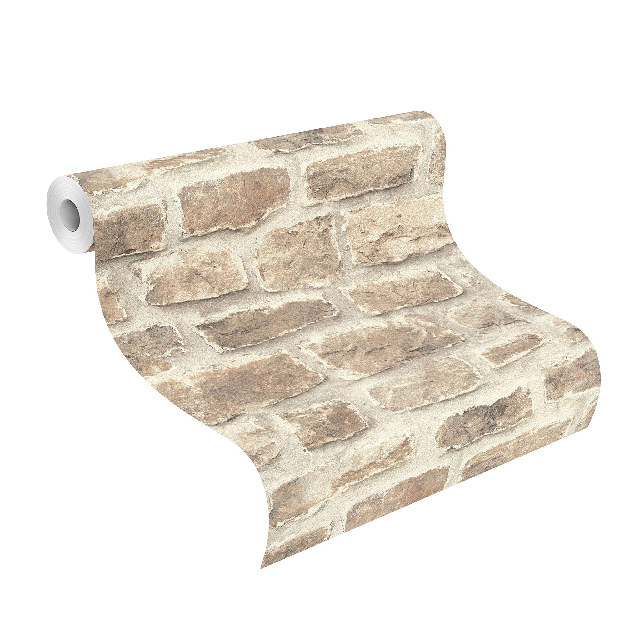 rasch b.b home passion VI 860610 Papier peint intissé aspect pierre rustique Marron 10,05 m x 53 cm