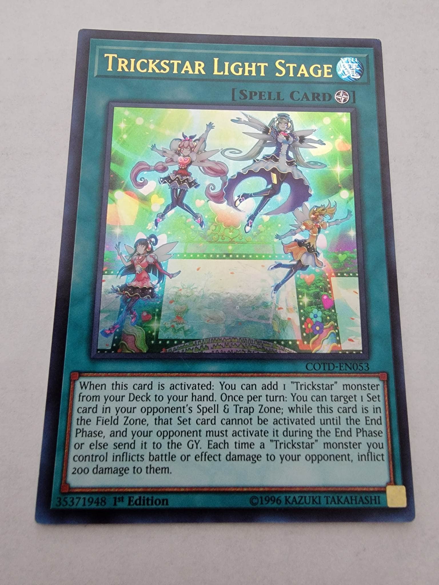 Trickstar Light Stage - COTD-EN053 - Code of The Duelist - Ultra Rare - 1st Edition