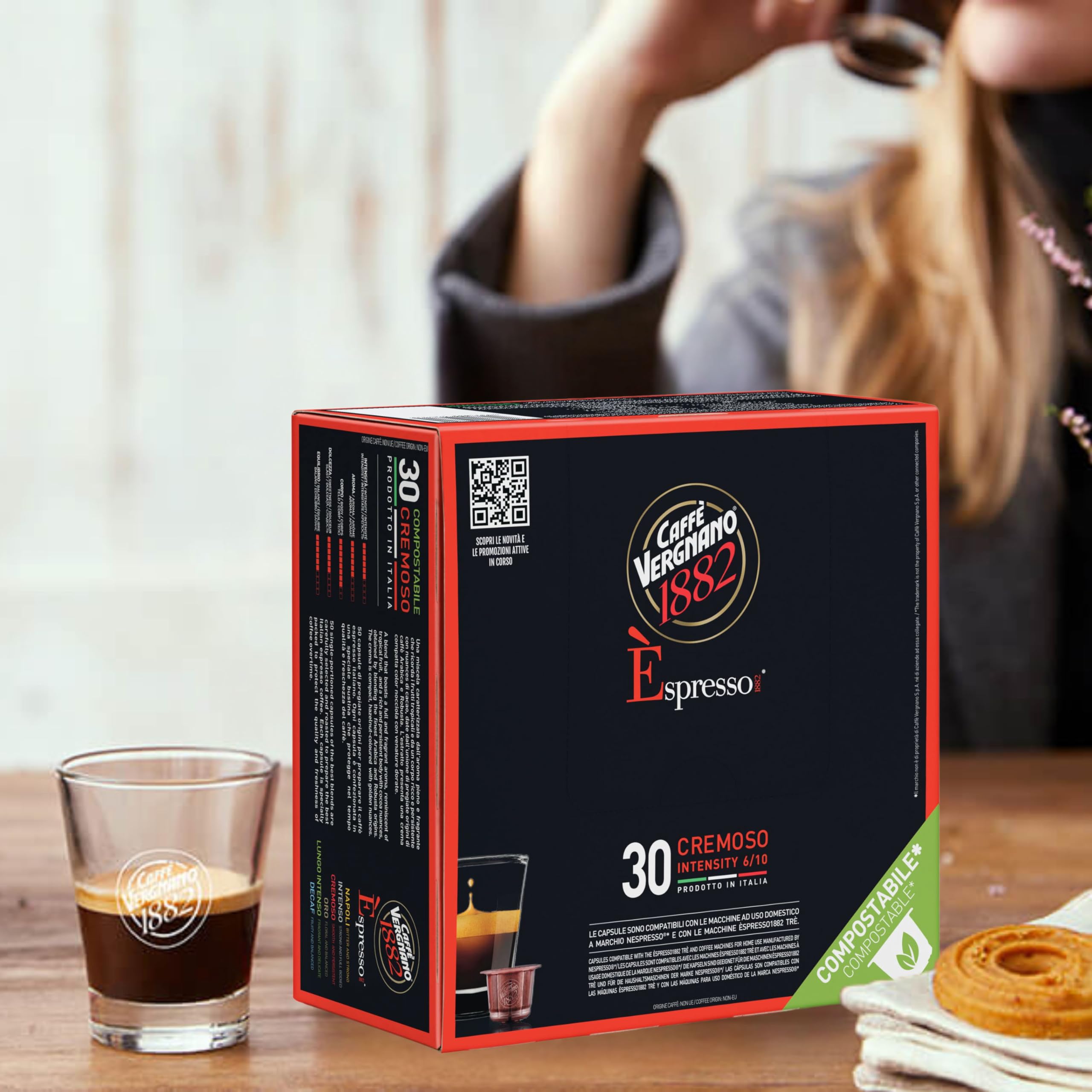 Amazon.com: Caffe Vergnano 1882 Medium Roast Espresso Compatible