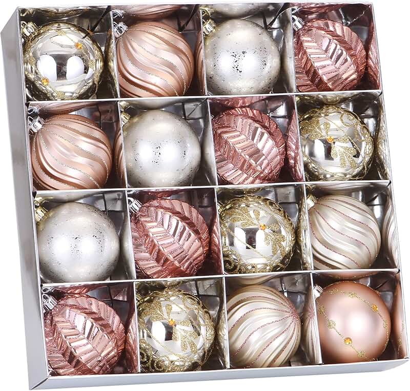 Amazon.co.uk rose gold baubles