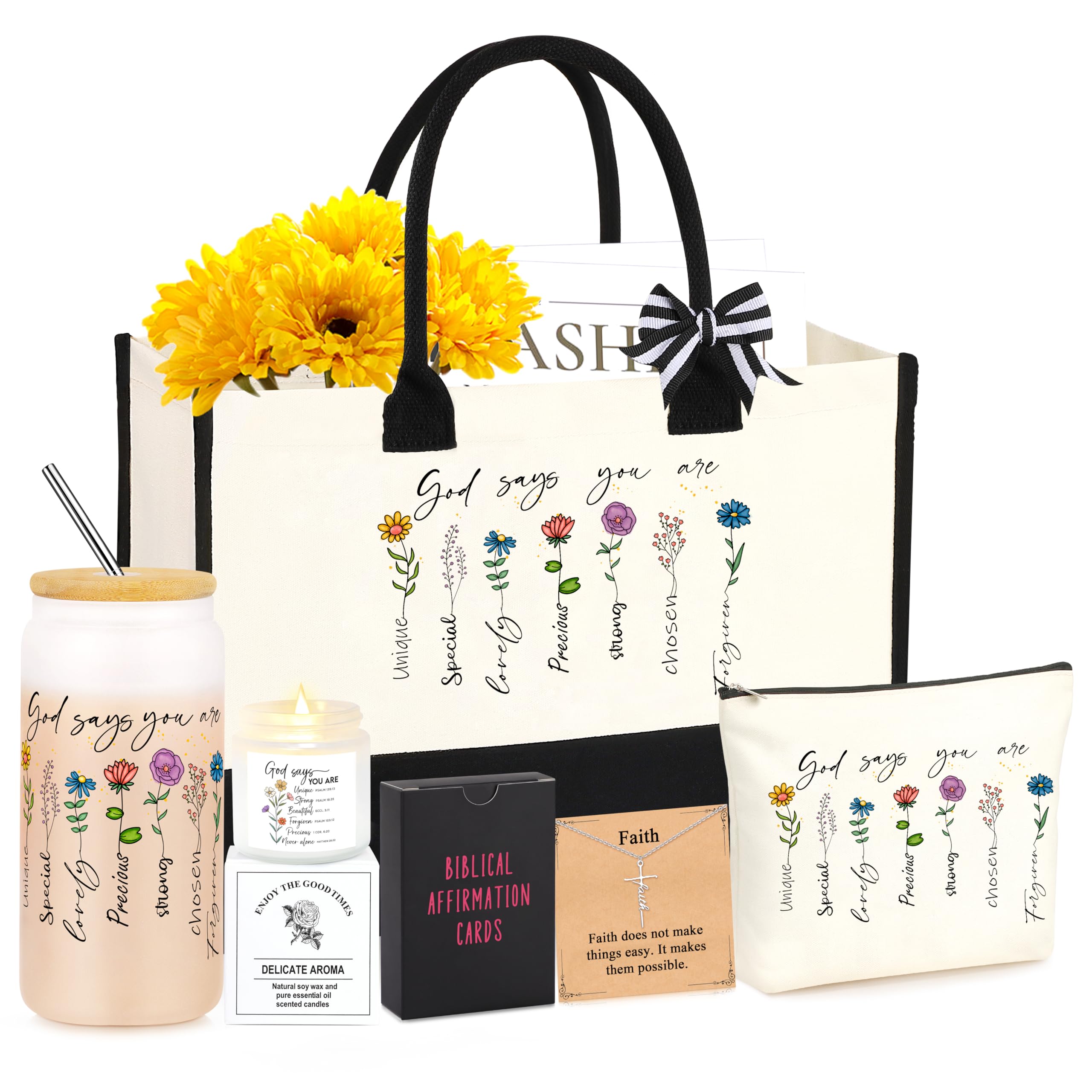 DOGMEM Christian Gifts for Women, Religious Gift for Women, Easter Mothers Day Birthday Graduation Gift for Her Mom Daughter Sister Aunt Teacher Best