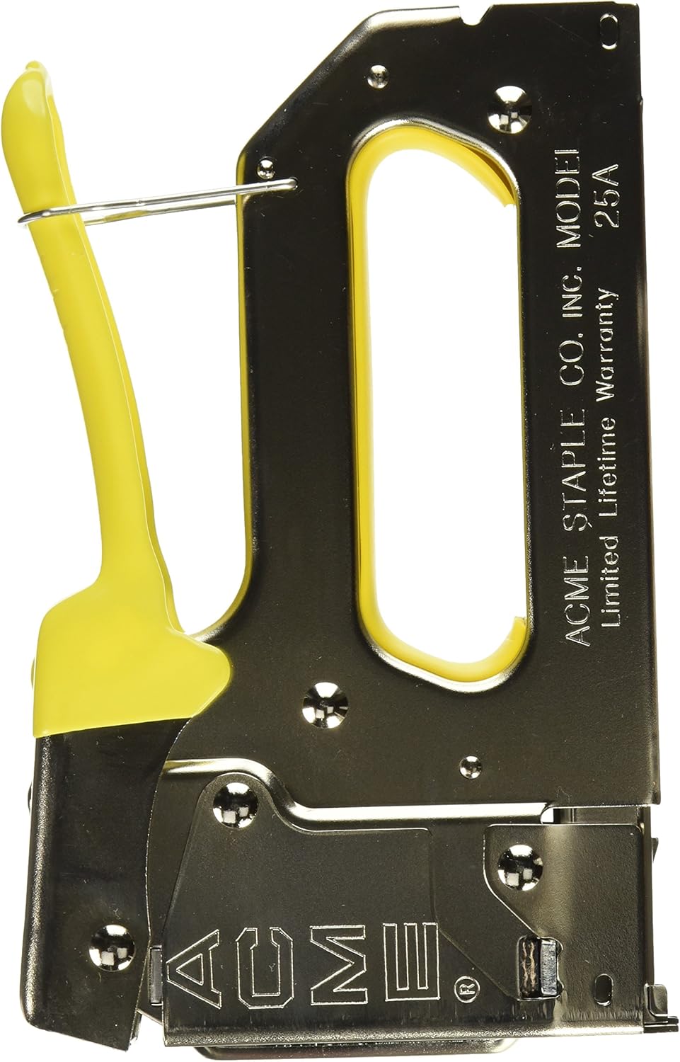 Acme 25A Bottom-Load Cable Stapler: 1/4" Crown for Wires up to 6mm, Compatible with 9/32-9/16" Staples, Arrow T-25 Alternative