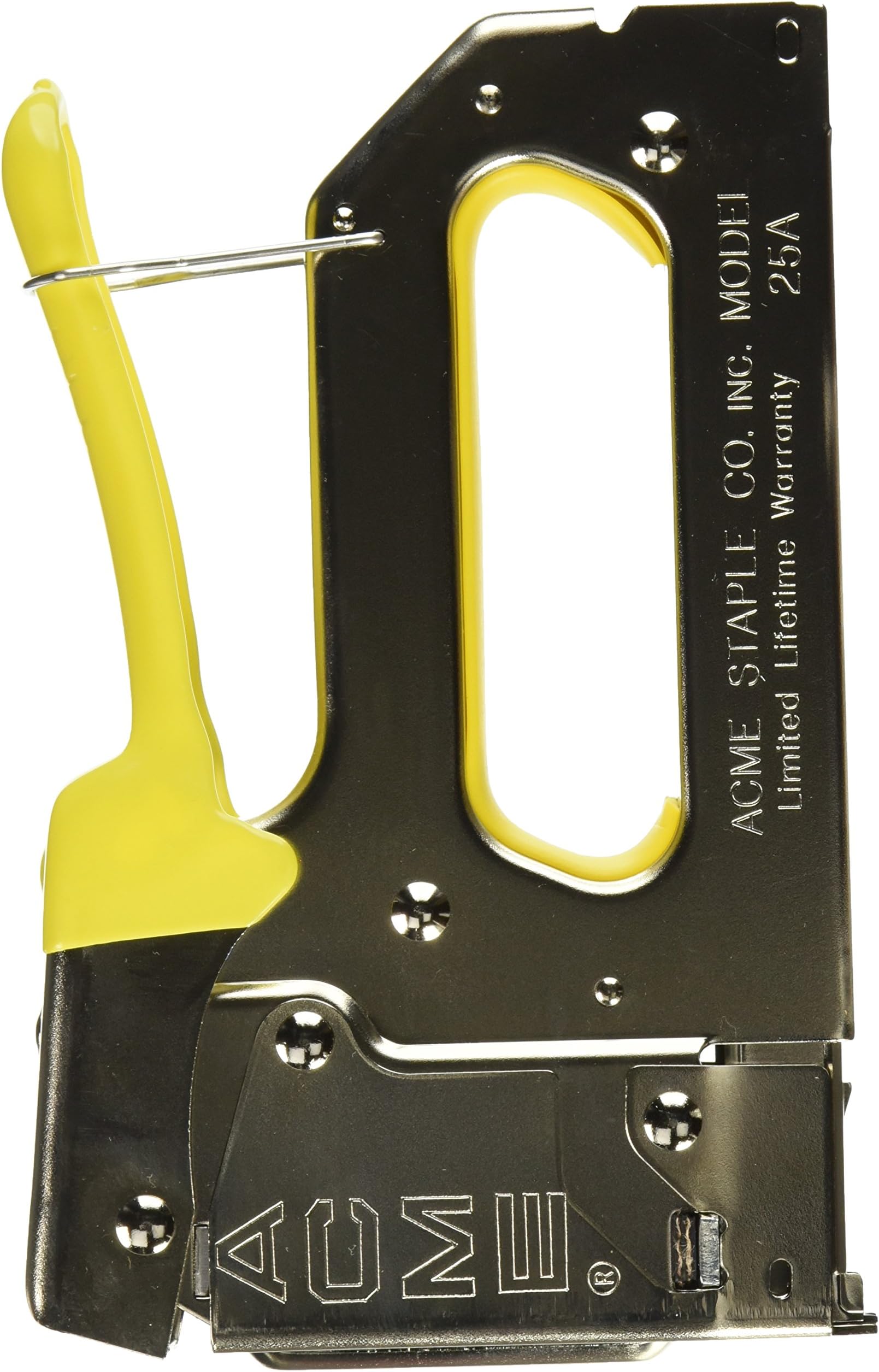 Acme 25A Cable Stapler, Bottom-Load, 1/4" Crown, for Wire and Cable up to 6mm, Compatible with 9/32″, 3/8″, 7/16″ and 9/16″ Staples