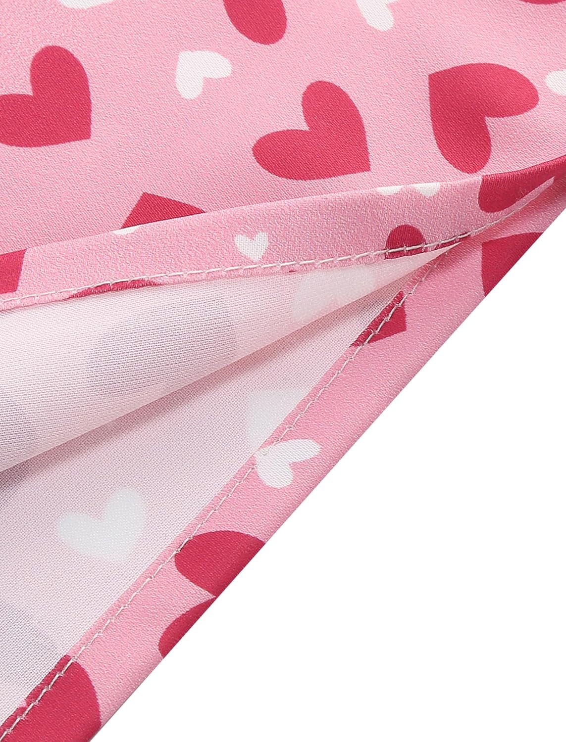 1950s Dresses for Women Vintage Heart Print Short Sleeve Square Neck Swing Dress Retro Valentine’s Day Gifts Outfits - Image 7