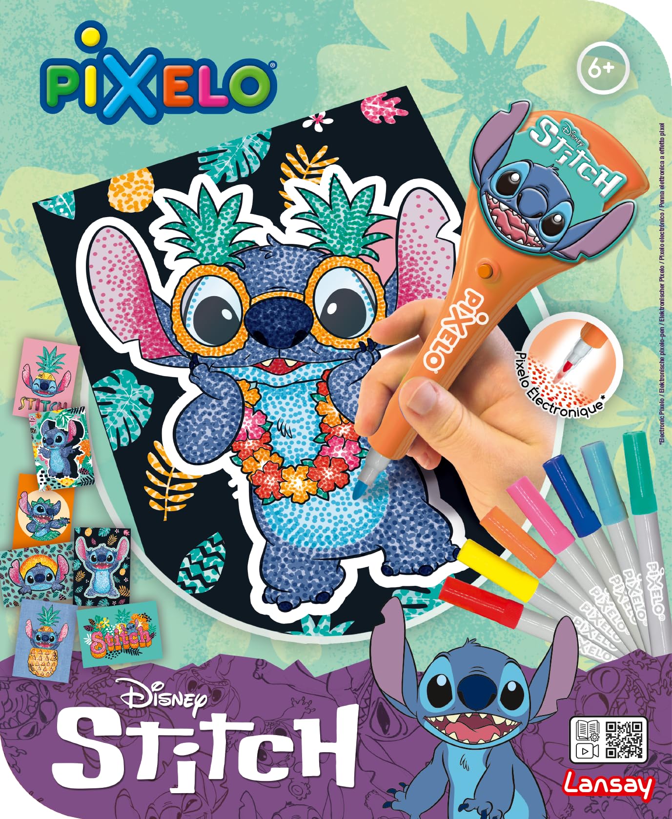 Lansay Pixelo – Set Disney: Stitch – Create Beautiful Coloured
