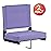 Flash Furniture Grandstand Portable Stadium Seats for Bleachers or Benches, Folding Padded Stadium Chairs with Handle, Pack of 2, 500 lb. Weight Capacity, Purple
