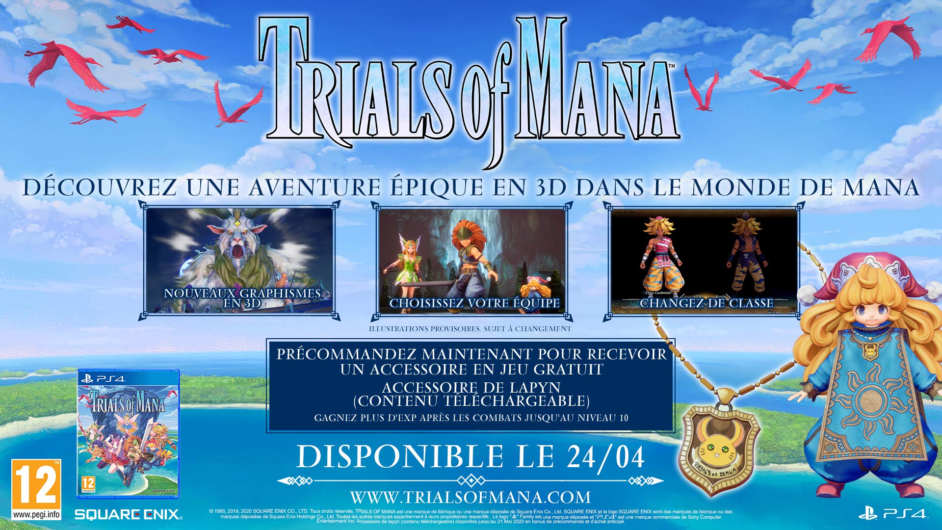 Trials of Mana pour PS4 [Importación francesa]