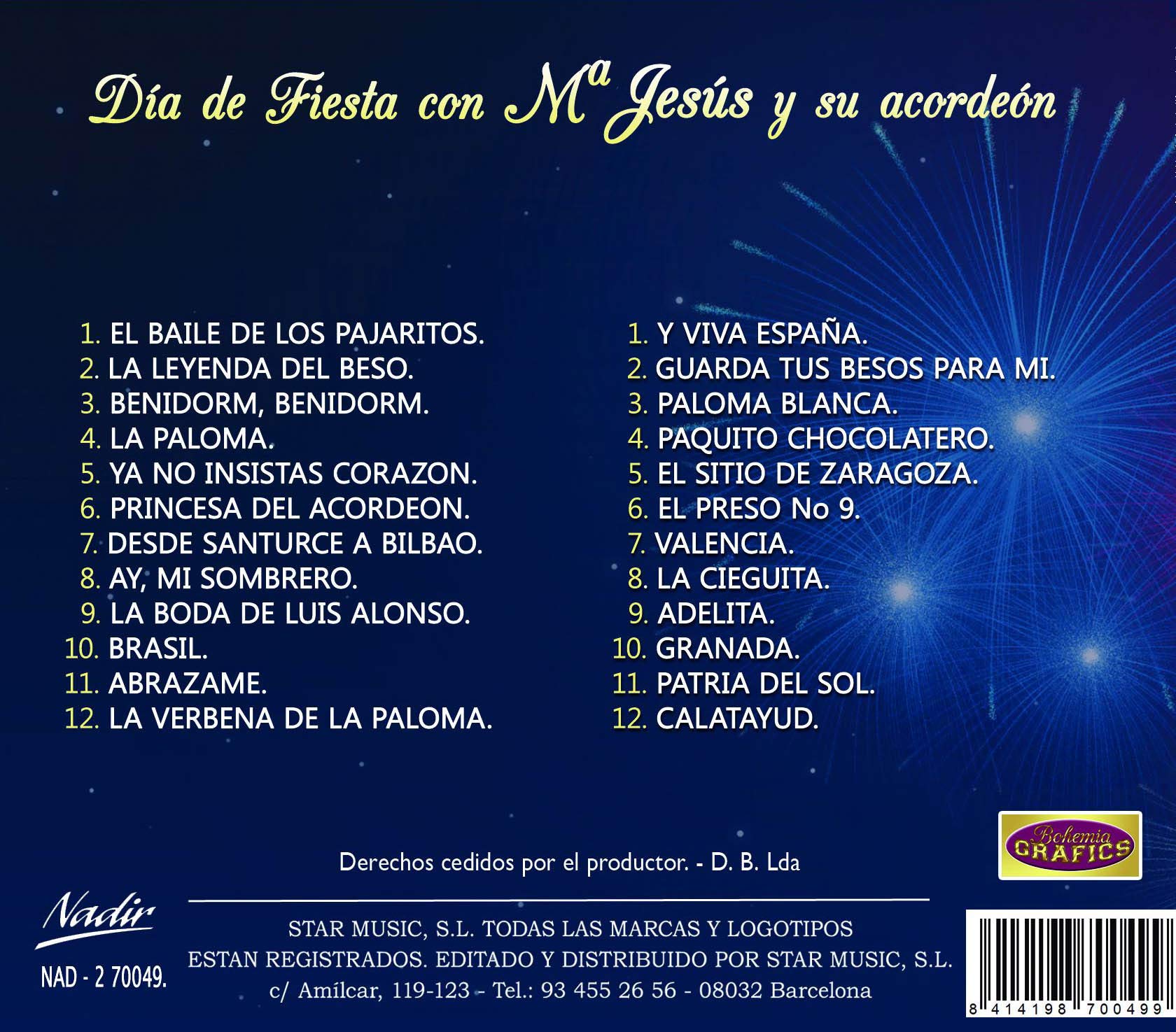 Mª Jesús Acordeón Día de fiesta Volumen 1 y 2