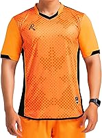 Vista 26 de Camiseta deportiva SOL Athletic para hombre, refrescante, transpirable, cómoda Dorado/Negro