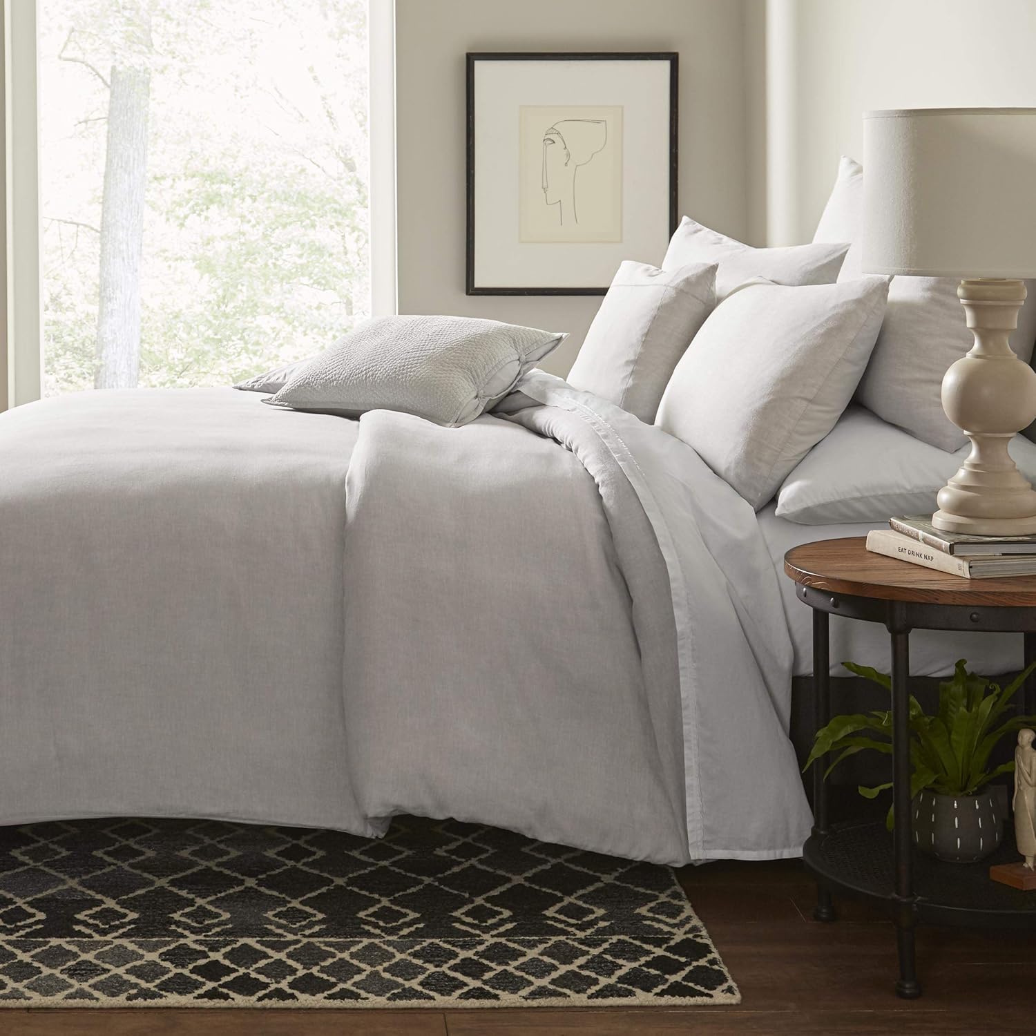 ED Ellen DeGeneres Dream Duvet Cover, Queen, Beige : Home & Kitchen