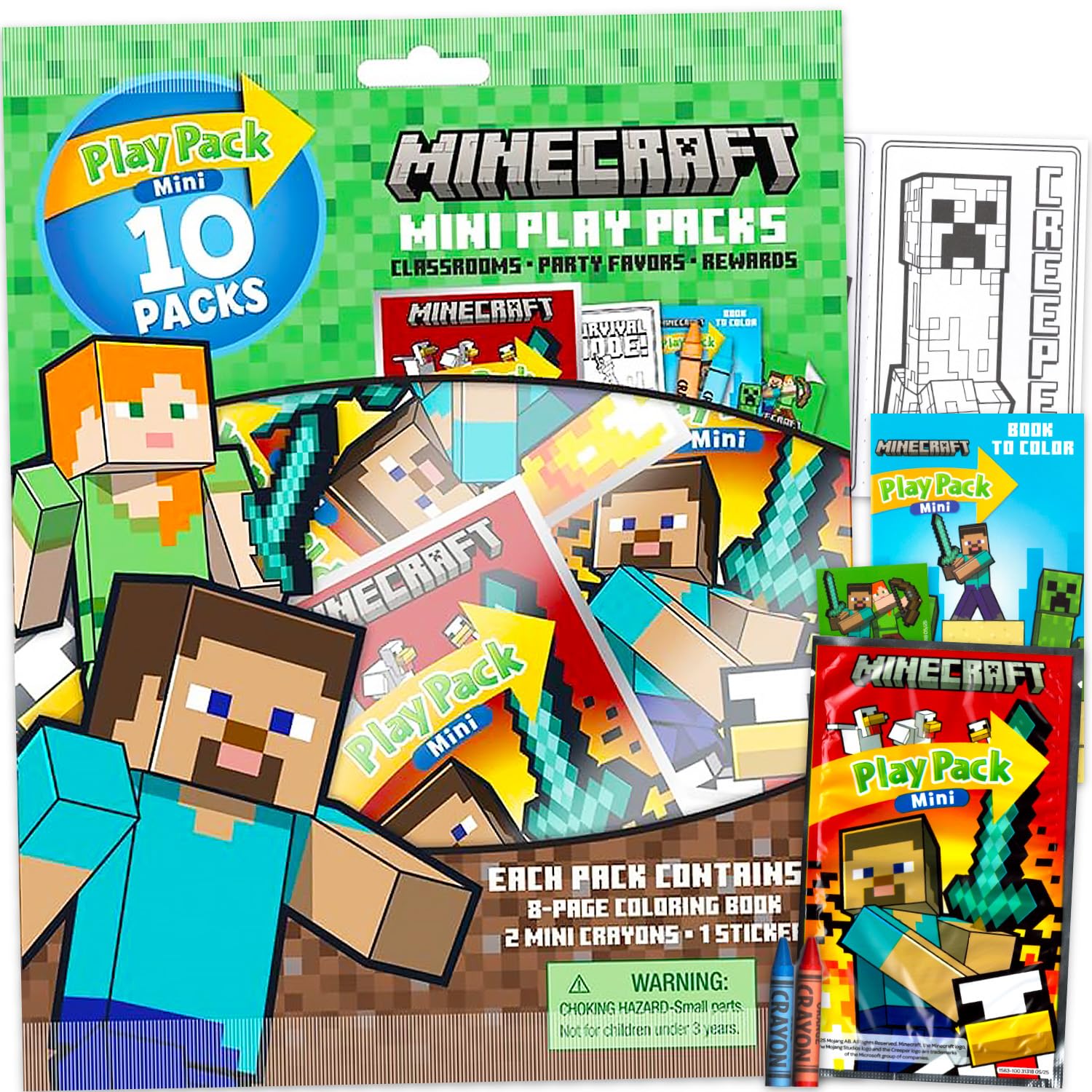 Amazon.com: Bendon Minecraft Play Packs | Goodie Bag Loot Bag