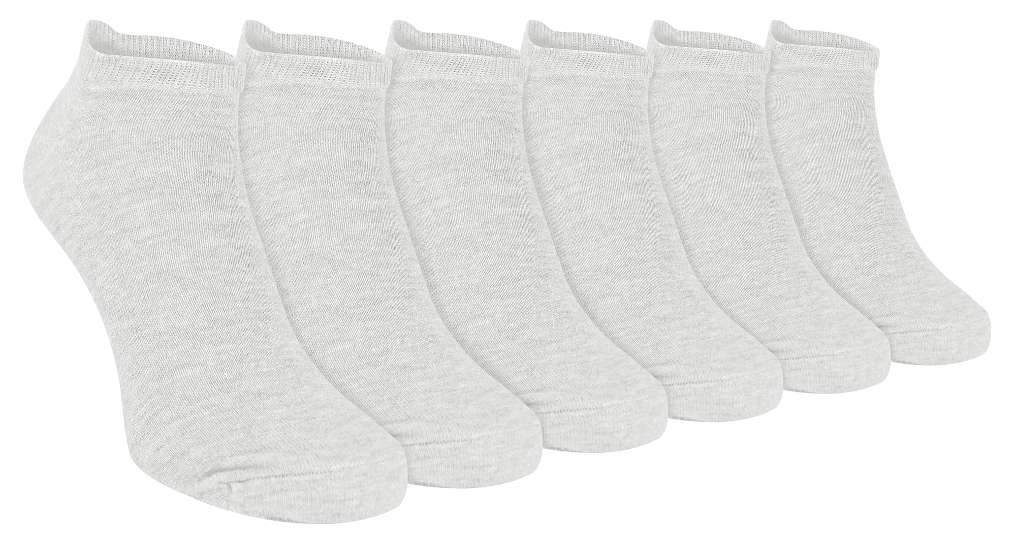 Sock Snob - 6 Pack Mens Cotton Ankle Low Cut Short Quarter Gym/Trainer Socks (6-11 UK, White)
