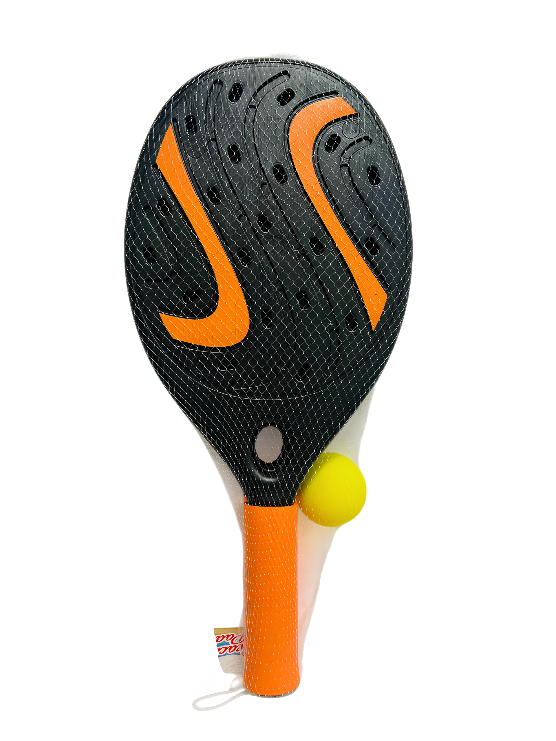 Racchette da Padel con Pallina Set 2 Racchette in Plastica cm 41 con Palla Racchettoni da Spiaggia con Pallina Padel Beach Tennis Pool Party Spiaggia Coppia Piscina Giardino