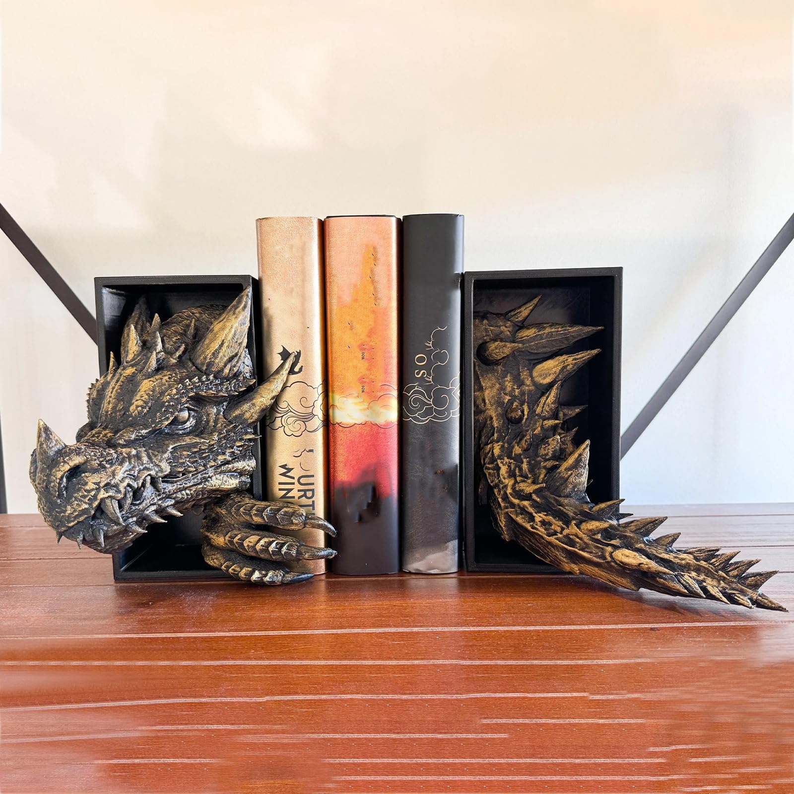 Fermalibri decorativi fermalibri unici per tenere libri contabili fermaporta in resina per casa, ufficio, scrivania, libreria, decorazione, fermalibri decorativi per scaffali