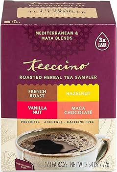 Amazon.com : Teeccino Herbal Tea Sampler Assortment - 12 Tea Bags Amazon.com : Teeccino Herbal Tea Sampler Assortment - 12 Tea Bags