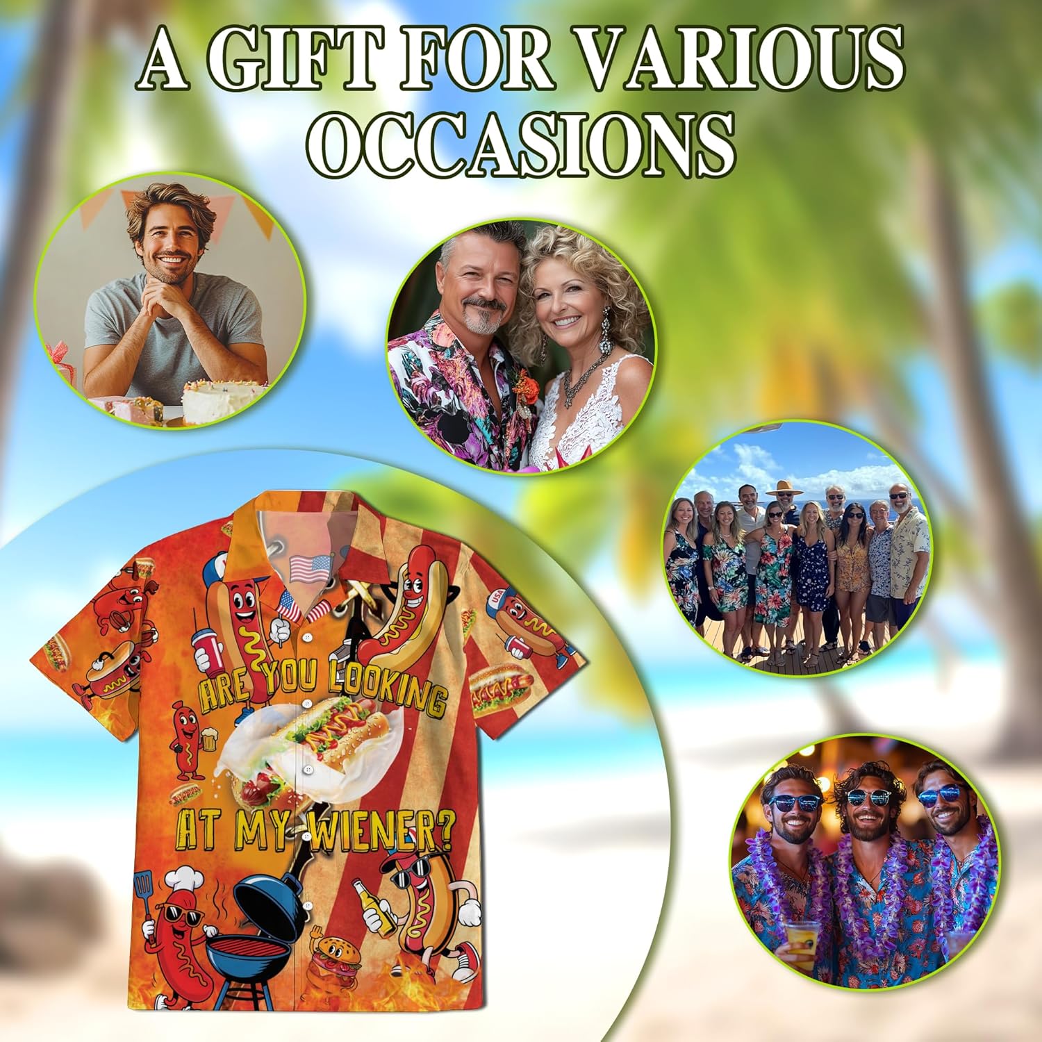 Funny Chicken Wing BBQ Hawaiian Shirt for Men Women, Fastfood Lovers Button Down Summer Beach Short Sleeve, S-5XL